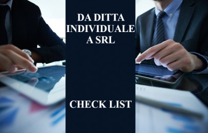 CHECKLIST OPERATIVA — Passaggio da ditta individuale a SRL